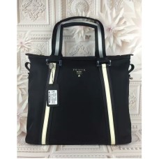 Torba męska płócienna Prada 12096, czarna