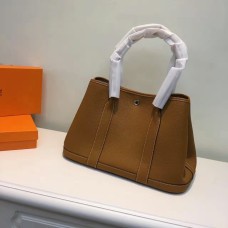 Torebka Hermes Garden Party mała 31 cm brązowa