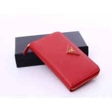 Prada-1M0506-Portfele-w-jasnoczerwonym-kolorze