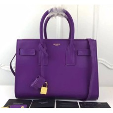 Torebki YSL Purple Downtown Tote ze skóry bydlęcej