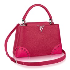 Louis Vuitton M54582 Capucines PM Torba materiałowa Taurillon Skóra