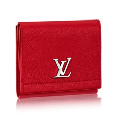 Kompaktowy portfel Louis Vuitton Lockme II M64308 Skóra Taurillon
