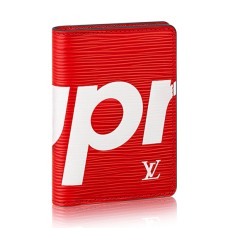 Louis Vuitton x Supreme Organizer kieszonkowy M67714 Epi Leather