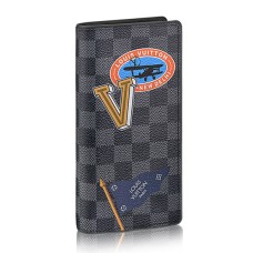 Portfel Louis Vuitton Brazza N64438 Damier Grafitowe naklejki
