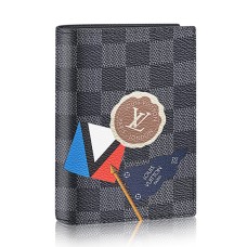 Okładka na paszport Louis Vuitton N61701 Damier Graphite Canvas