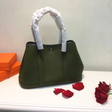 Torebka Hermes Garden Party, mała, 31 cm, w kolorze zielonym