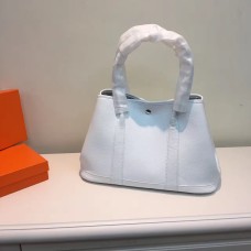 Torebka Hermes Garden Party mała 31 cm biała