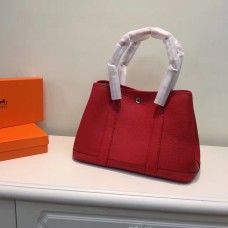 Torebka Hermes Garden Party mała 31 cm czerwona