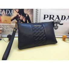 Prada męska skórzana saszetka 3313 czarna