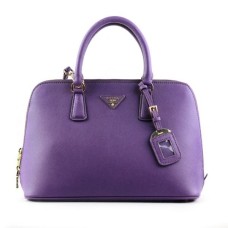 Torba typu tote Prada 0812 z fioletowym wzorem krzyża
