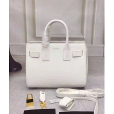 Mała torba Saint Laurent Sac De Jour Biała 22 cm