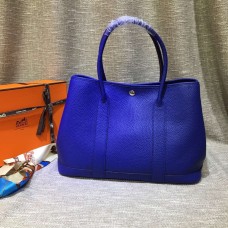 Duża torebka Hermes Garden Party 36 cm Electric Blue