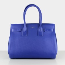 Torebka YSL Blue Downtown Tote ze skóry bydlęcej 2035