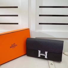 Portfel Hermes Constance Togo Leather Black