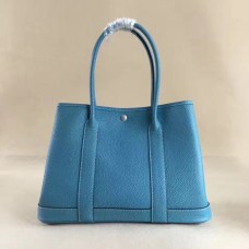 Torebka Hermes Garden Party mała 31 cm niebieska