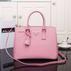 Prada Galleria Bag 2274 Skóra Saffiano 33 cm Różowa