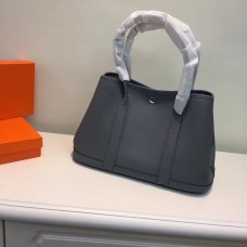 Torebka Hermes Garden Party mała 31 cm ciemnoszara