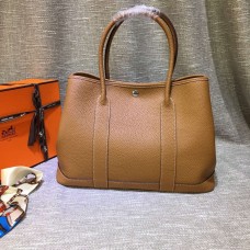 Torebka Hermes Garden Party Duża 36 cm Brązowa