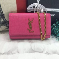 Torebka YSL Caviar Leather Chain Bag 22 cm Rose Gold