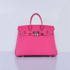 Torebka Hermes Birkin 35cm Togo ze skóry w kolorze różowego srebra