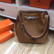 Hermes So Kelly 28cm Togo Skórzana Torba na Ramię Camel Silver