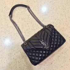 Wysokiej jakości kopertówka YSL na ramię 23 cm, czarna