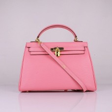 Hermes Kelly 32cm Togo skóra 6108 wiśniowo-różowo-złota