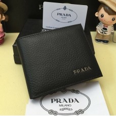 Portfel męski skórzany Prada 0334 czarny