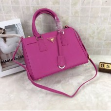 Prada Galleria Torba 1801 Skóra Saffiano 30 cm Różowa