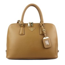 Torba typu tote Prada 0812 z morelowym wzorem krzyża