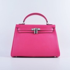 Hermes Kelly 32cm skóra Togo 6108 różowe srebro