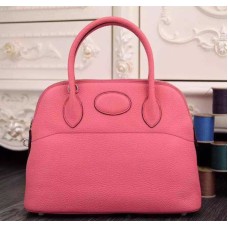 Hermes Bolide 31cm Togo Skórzana Różowa Torba