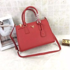 Torebka Prada Galleria 1801 ze skóry Saffiano 30 cm, czerwona