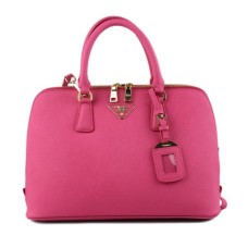 Torba typu tote Prada 0812 z brzoskwiniowym wzorem krzyża