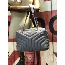 Torebka YSL na łańcuszku 27 cm, szara