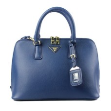 Torba typu tote Prada 0812 w kolorze ciemnoniebieskim z wzorem krzyża