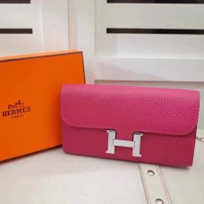 Portfel Hermes Constance Togo Leather Rose