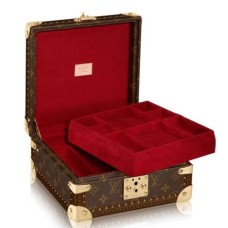 Louis Vuitton M13513 Pudełko na biżuterię z twardą walizką z monogramem z płótna