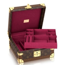 Louis Vuitton M20040 Pudełko na biżuterię z twardą walizką z monogramem z płótna