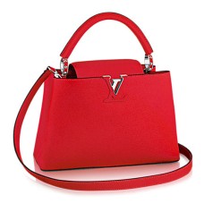 Louis Vuitton M42237 Capucines PM Torba materiałowa Taurillon Skóra