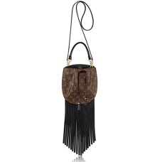 Torba na ramię Louis Vuitton M43132 z frędzlami i monogramem z płótna