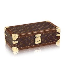 Louis Vuitton M47641 8 etui na zegarek z twardą obudową i monogramem z płótna