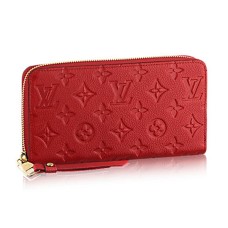 Louis Vuitton M60737 Zapinany na zamek portfel z Monogramem Empreinte Leather