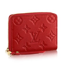 Louis Vuitton M60740 Zapinana na zamek torebka na monety Monogram Empreinte Leather
