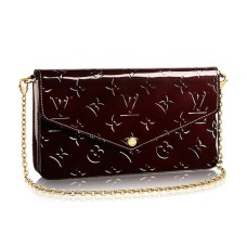 Portfel Louis Vuitton M61267 Pochette Felicie z łańcuszkiem Monogram Vernis
