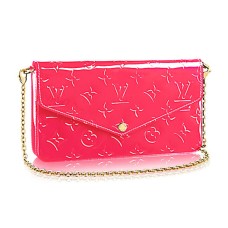 Louis Vuitton M61787 Felicie Portfel z łańcuszkiem Monogram Vernis