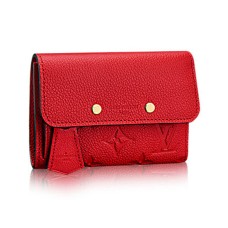 Kompaktowy portfel Louis Vuitton M62185 Pont-Neuf Monogram Empreinte Leather