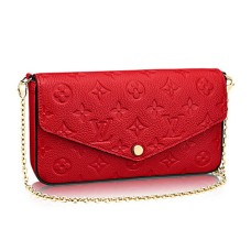Louis Vuitton M64065 Pochette Felicie Portfel z łańcuszkiem Monogram Empreinte Leather