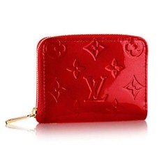 Louis Vuitton M90202 Zapinana na zamek torebka na monety Monogram Vernis