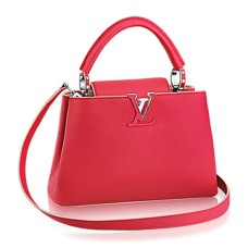 Torba materiałowa Louis Vuitton M90940 Capucines BB Skóra Taurillon